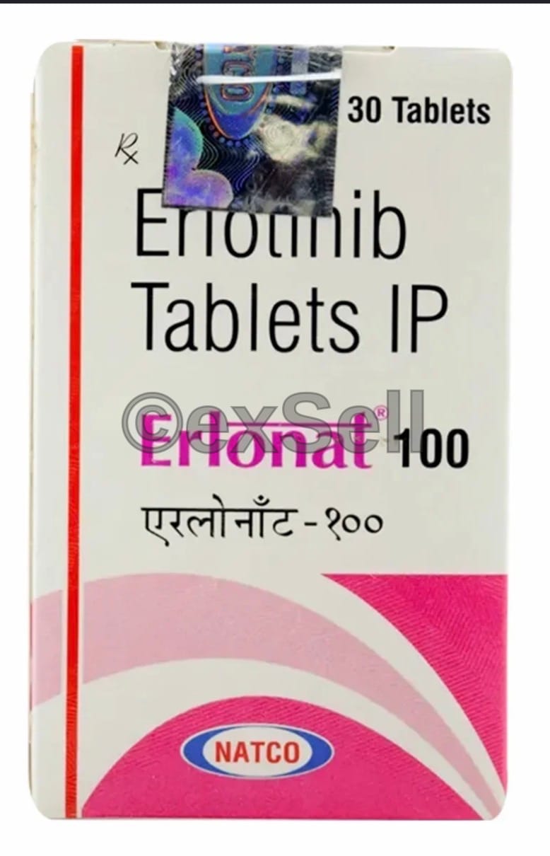 Erlonat 100mg Tablet 100mg Tablet – Erlotinib (100mg)
