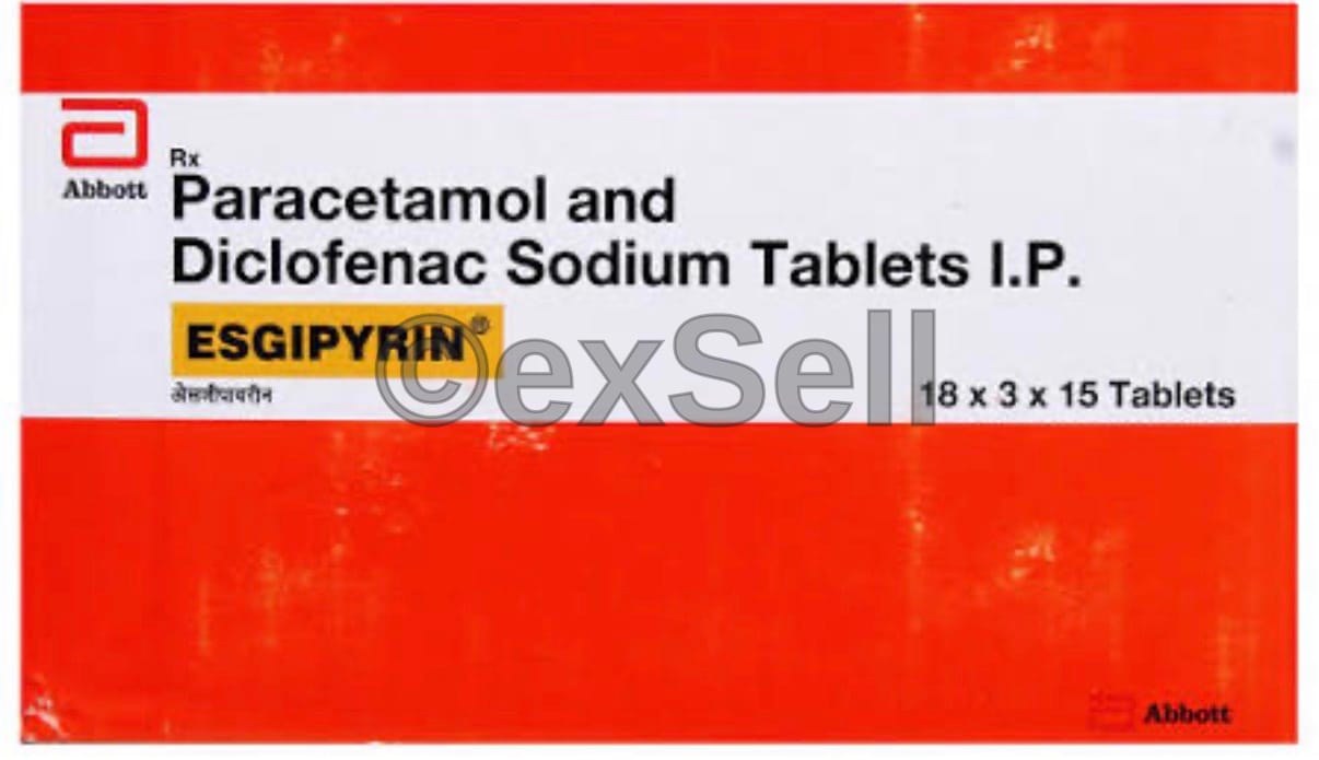 Esgipyrin 325mg+50mg Tablet – Paracetamol (325mg) +Diclofenac sodium (50mg)