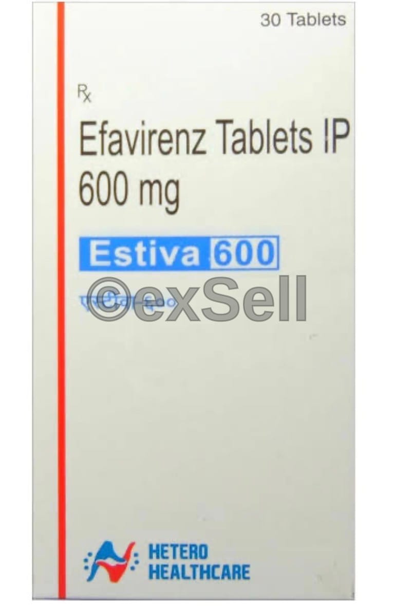 Estiva 600mg Tablet 600mg Tablet – Efavirenz (600mg)