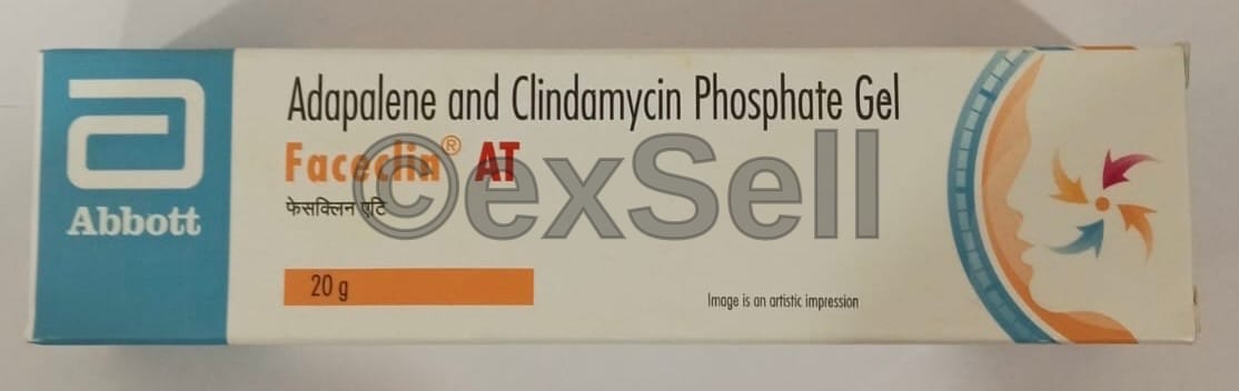 Faceclin AT Gel 0.1%/ 1% Gel – Adapalene (0.1%) + Clindamycin (1%)