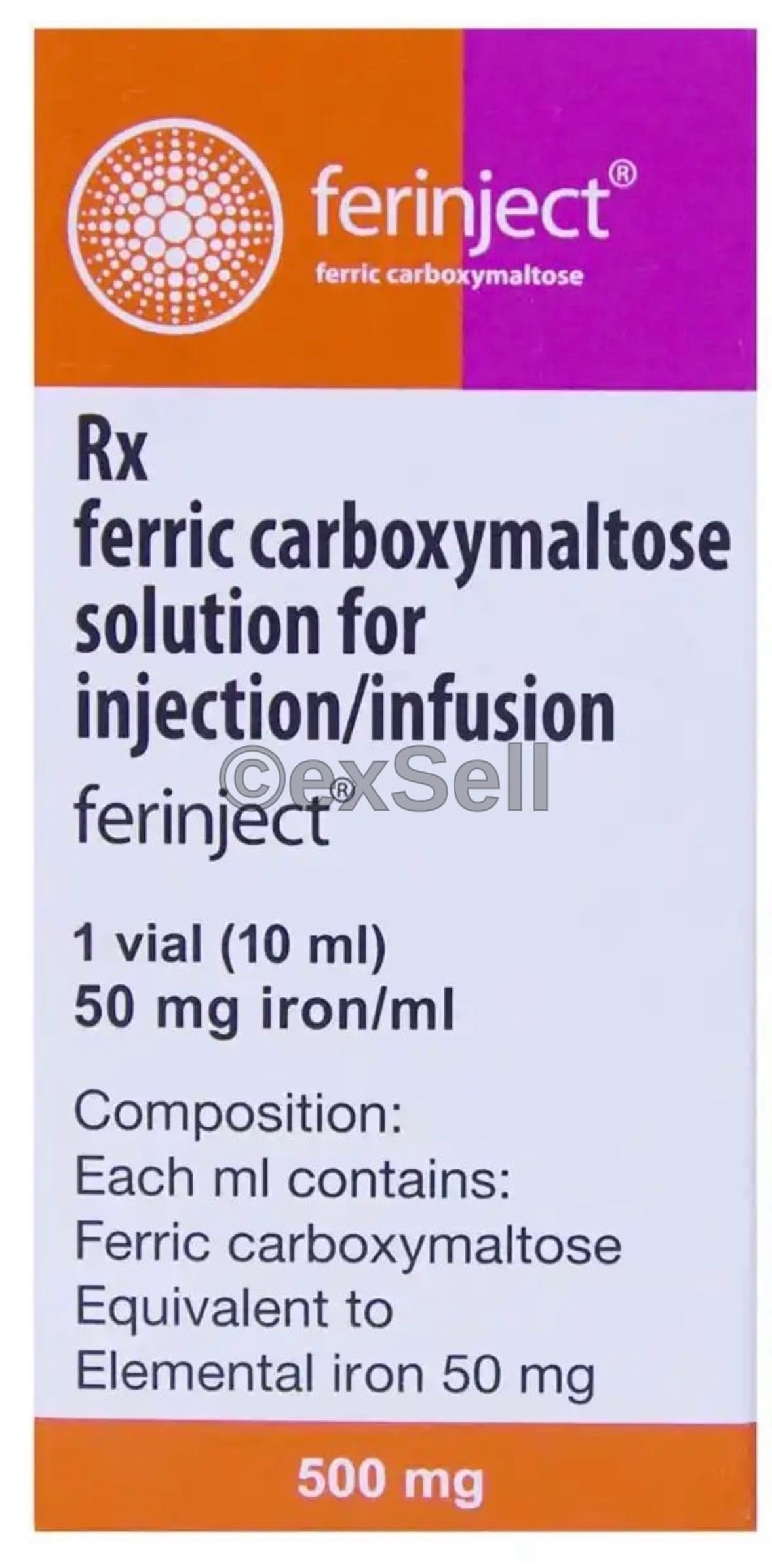Ferinject 50mg/ml Solution for Injection 50 mg Solution for Injection – Ferric Carboxymaltose (50mg/ml)