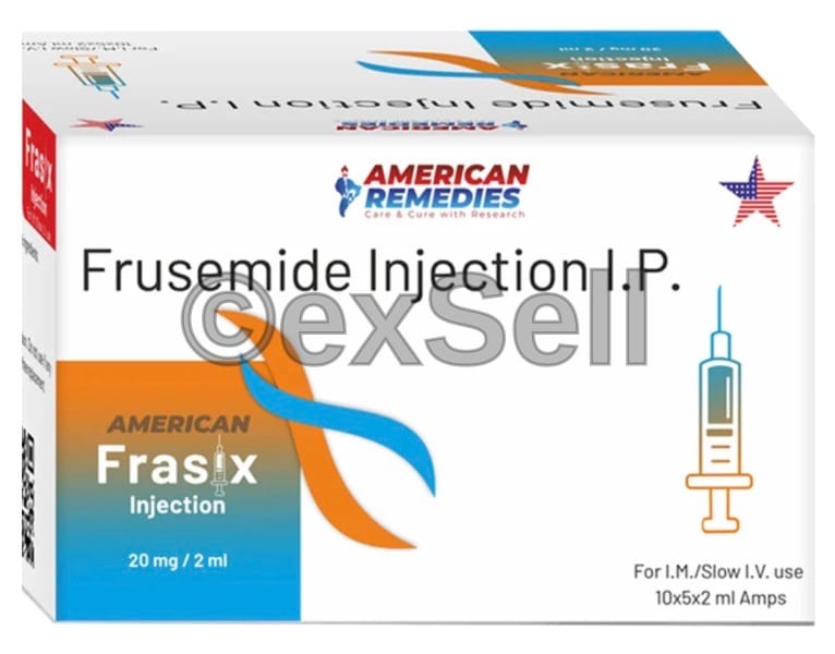 Frasix 20mg Inejction 20mg Ampoules – Frusemide 20mg