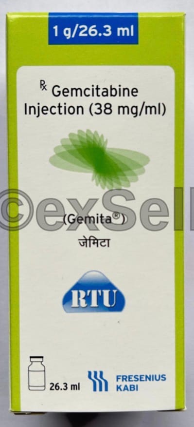 Gemita 1000mg/62.5mg Injection 1000mg/62.5mg Vial – Gemcitabine (1000mg) + Mannitol (62.5mg)