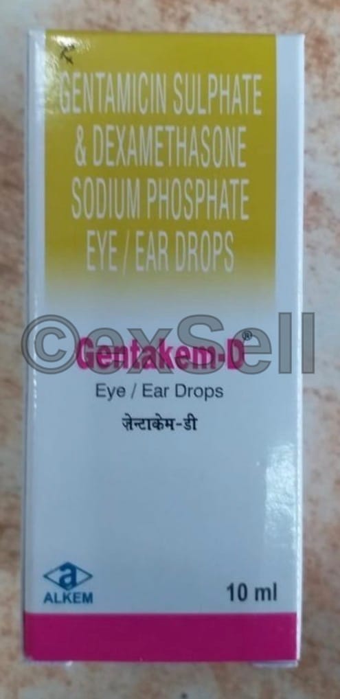 Gentakem D Eye/Ear Drops 0.3% + 0.1% Eye/Ear Drops – Gentamicin (0.3%) + Dexamethasone (0.1%)