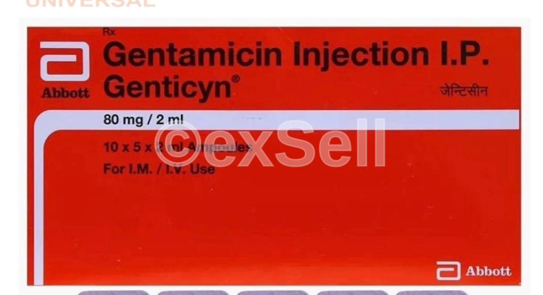 Genticyn 80mg Injection 80mg/2ml Vial – Gentamicin (80mg/2ml)