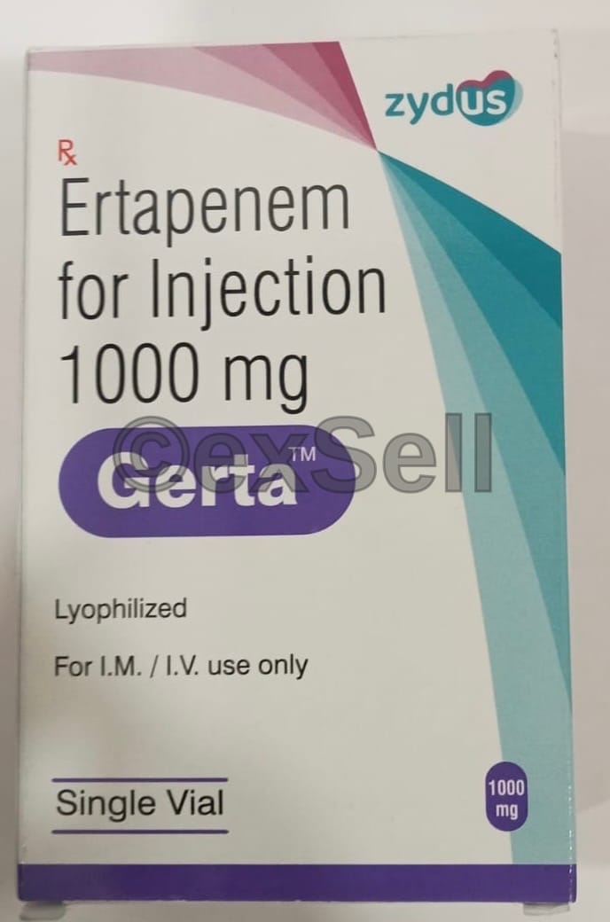Gerta Injection 1000 mg Injection – Ertapenem (1gm)