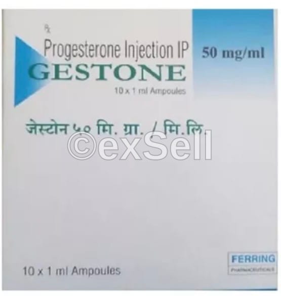 Gestone 50 mg injection 50 mg Ampoule – Progesterone (50mg/ml)