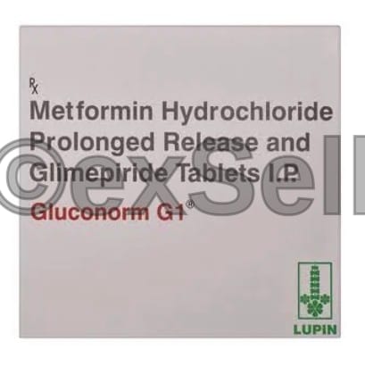Gluconorm-G 1 Tablet 1mg + 500mg Tablet – Glimepiride (1mg) + Metformin (500mg)