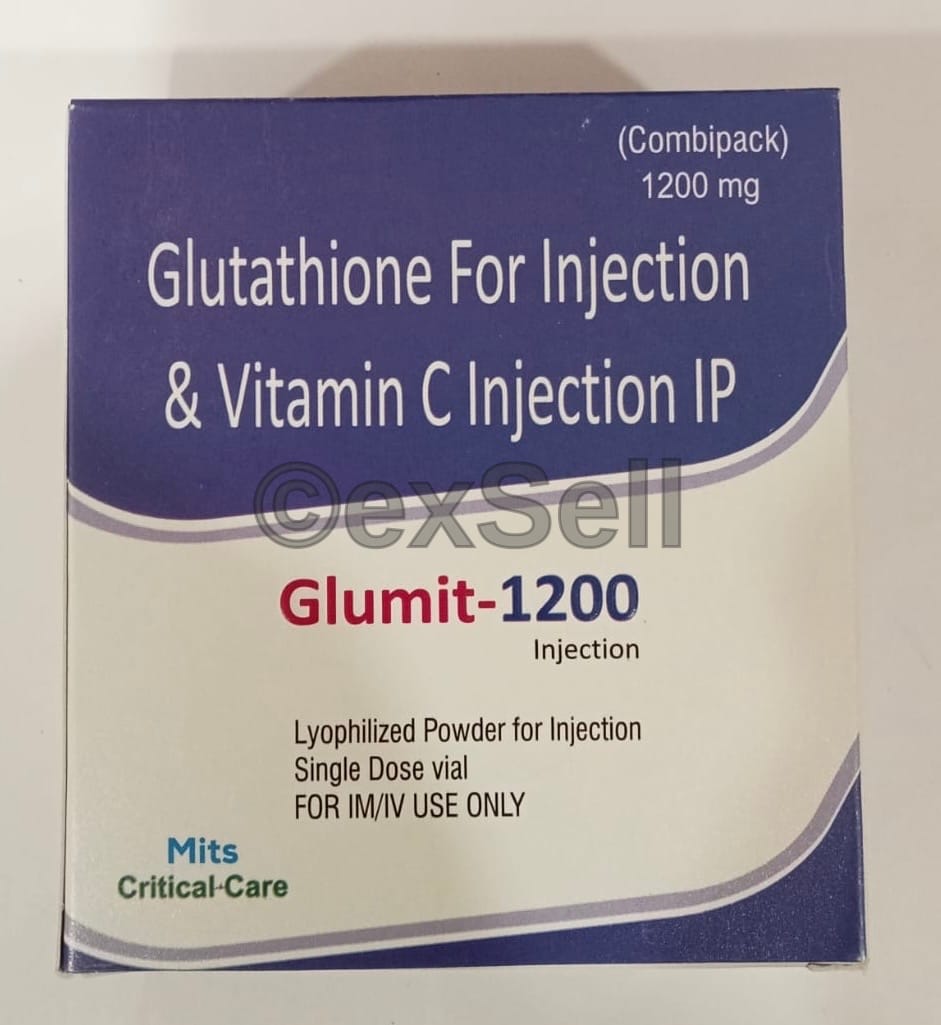 Glumit 1200mg Injection 1200 mg Injection – Glutathione (1200mg)