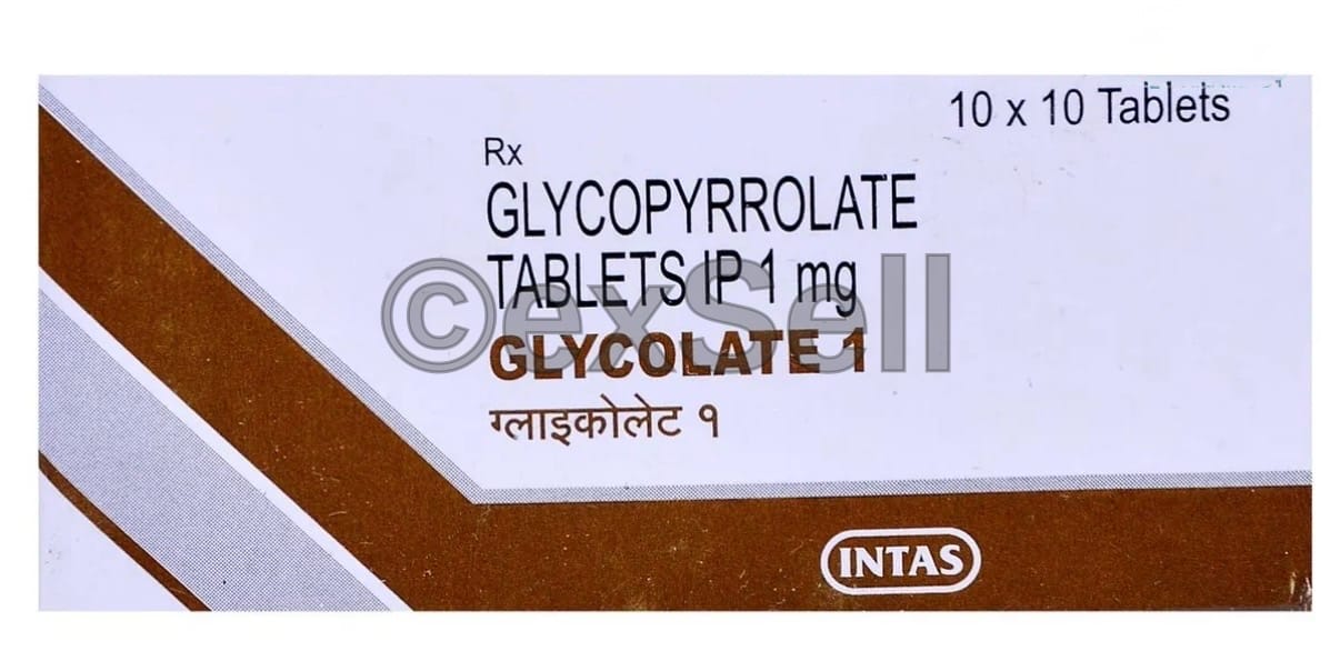 Glycolate 1 Tablet 1 mg Tablet – Glycopyrrolate (1mg)
