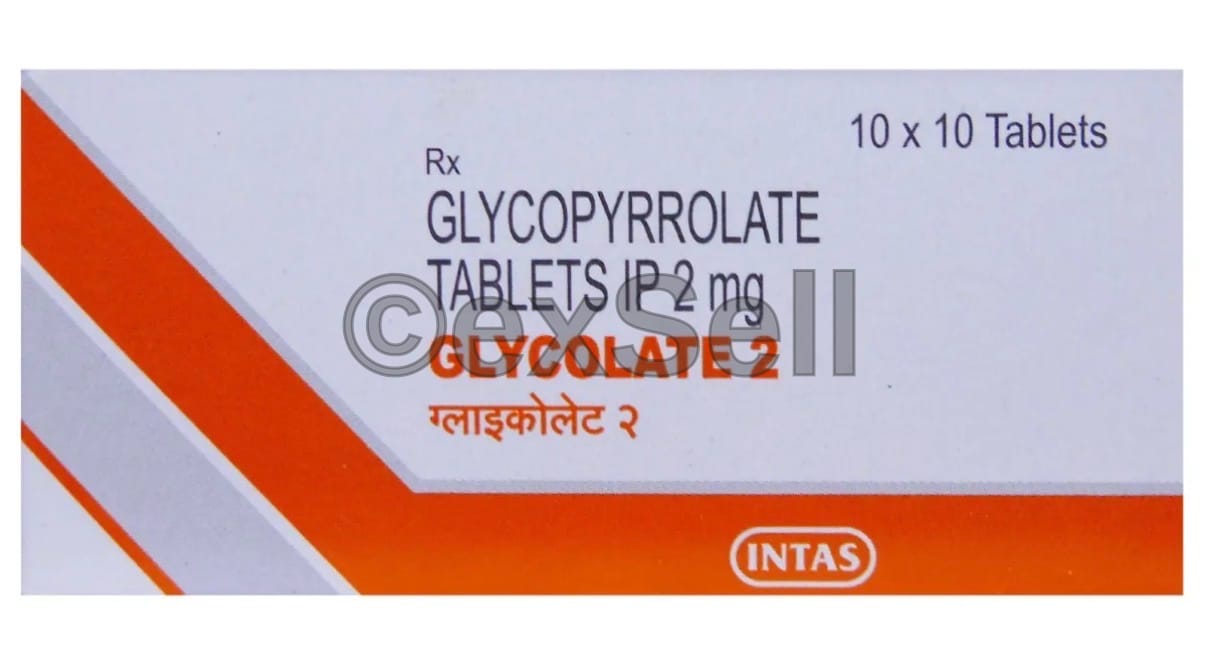 Glycolate 2 Tablet 2 mg Tablet – Glycopyrrolate (2mg)