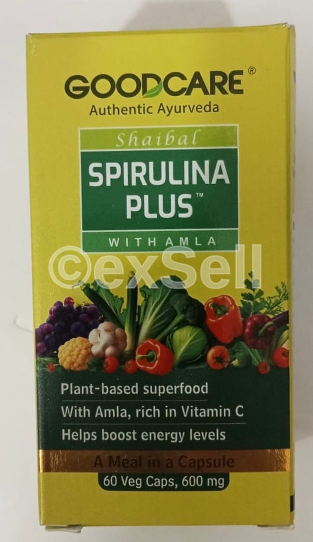 Goodcare Spirulina Plus Capsules 600 mg Capsules – Spirulina ,Amla