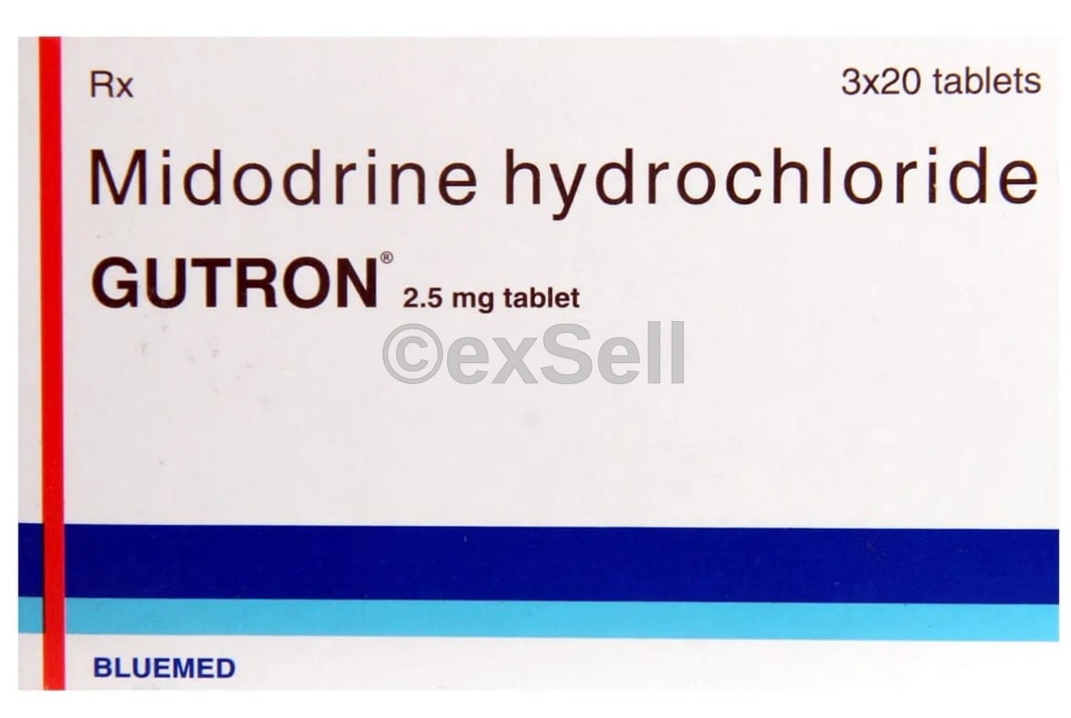 Gutron 2.5mg Tablet 2.5 mg Tablet – Midodrine (2.5mg)