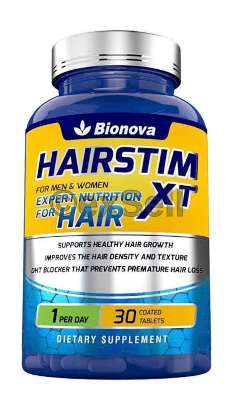 Hairstim XT Combination Tablets – Biotin (10,000 mcg +Amino Acid Complex (330 mg)+Zinc (10 mg), Iron (14 mg)
