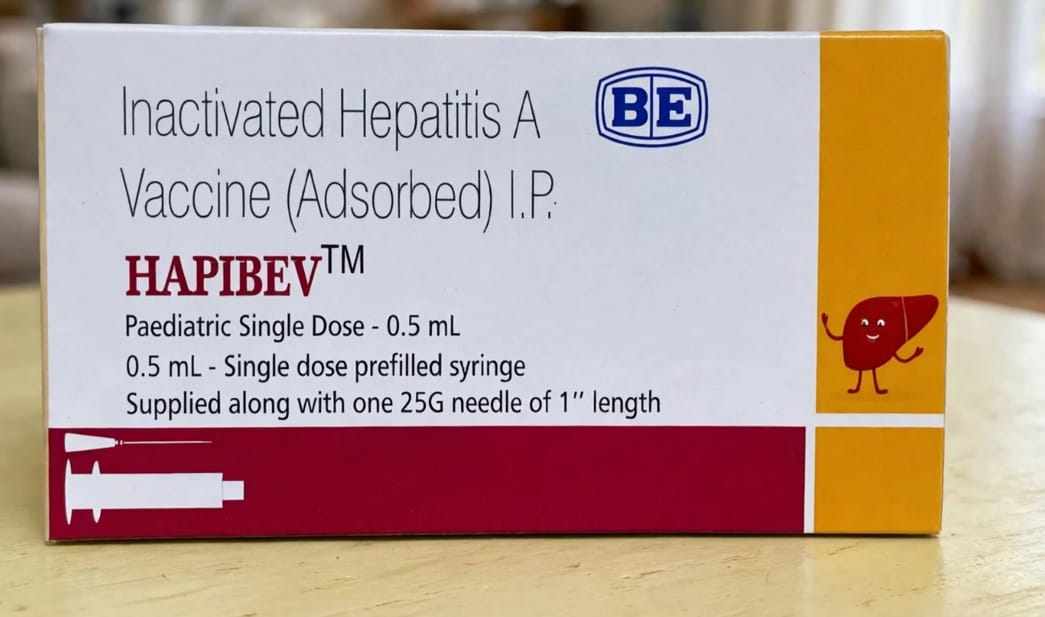 Hapibev Injection 250 u per 0.5ml Pre-filled Syringe (intramuscular injection) – Inactivated HAV Antigen 250 u