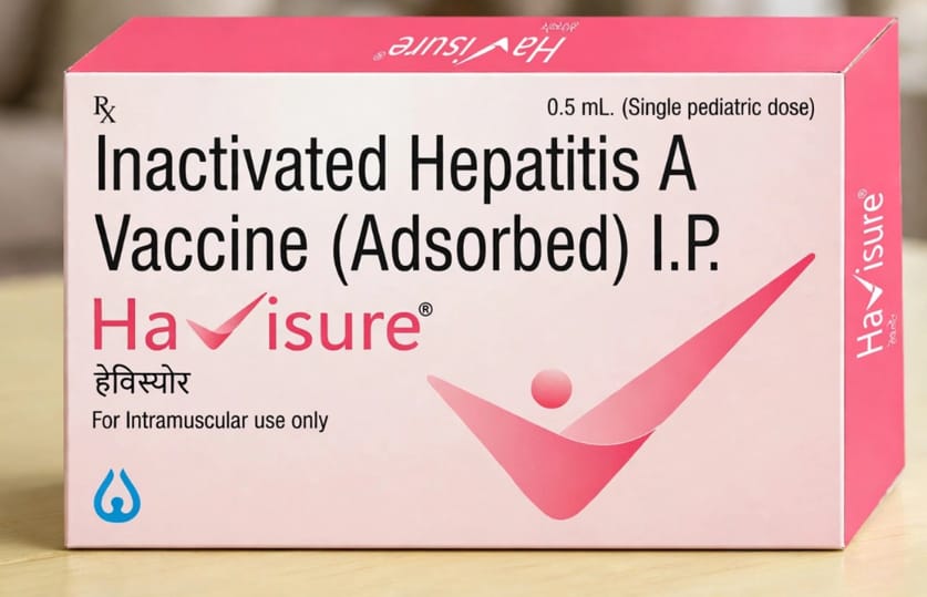 Havisure Vaccine Hepatitis A antigen NLT 12.5 IU (0.5ml per dose) Vial – Hepatitis A Antigen 12.5IU