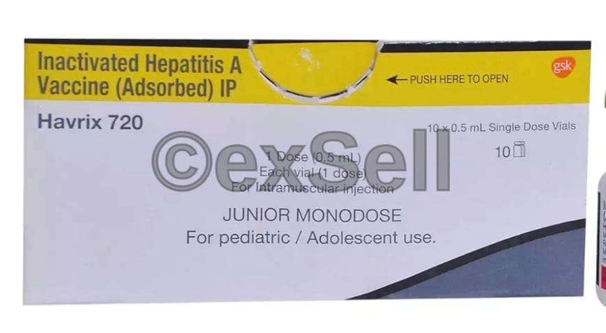 Havrix 720 Junior Monodose Vaccine 0.5ml Vial – Inactivated Hepatitis A Vaccine