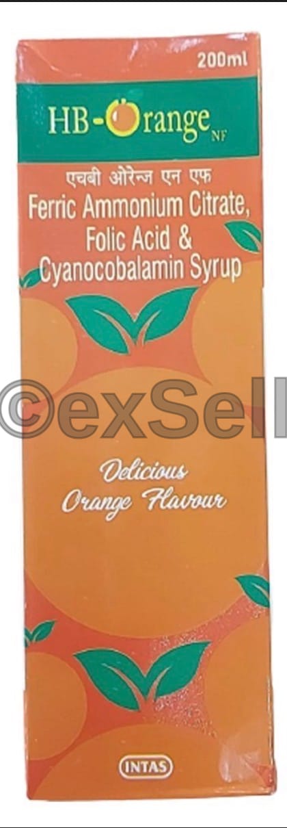 Hb Syrup 200ml Combination Syrup – Cyanocobalamin / Vitamin B12 (7.5 Mcg) + Ferric Ammonium Citrate (160 Mg) + Folic Acid (0.5 Mcg)