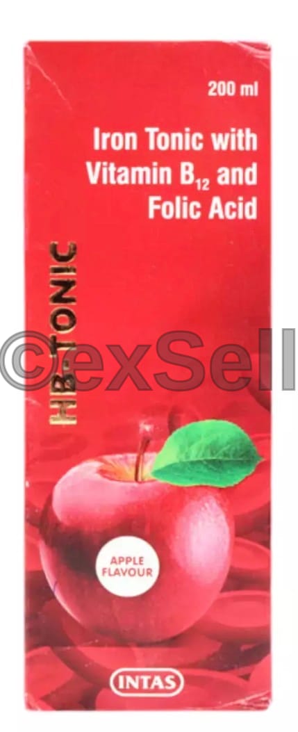 Hb Tonic 200ml Syrup Combination Syrup – Ferric Ammonium Citrate(80.0 Mg/5ml)+Vitamin B9 / Folic Acid / Folate(0.166 Mg/5ml)+Vitamin B12 / Mecobalamin / Cynocobalamin / Methylcobalamin(1.0 Mcg/5ml)