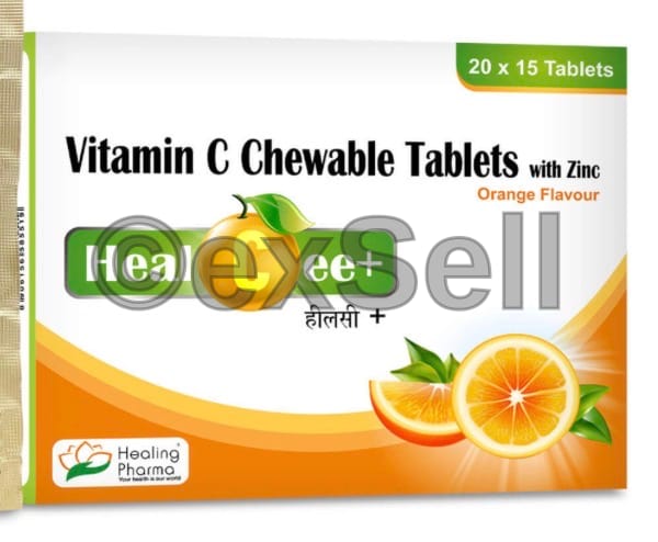 Healcee Plus Tablet Orange Combination Tablet – Ascorbic Acid (Vitamin C) I.P., Zinc Sulphate I.P.