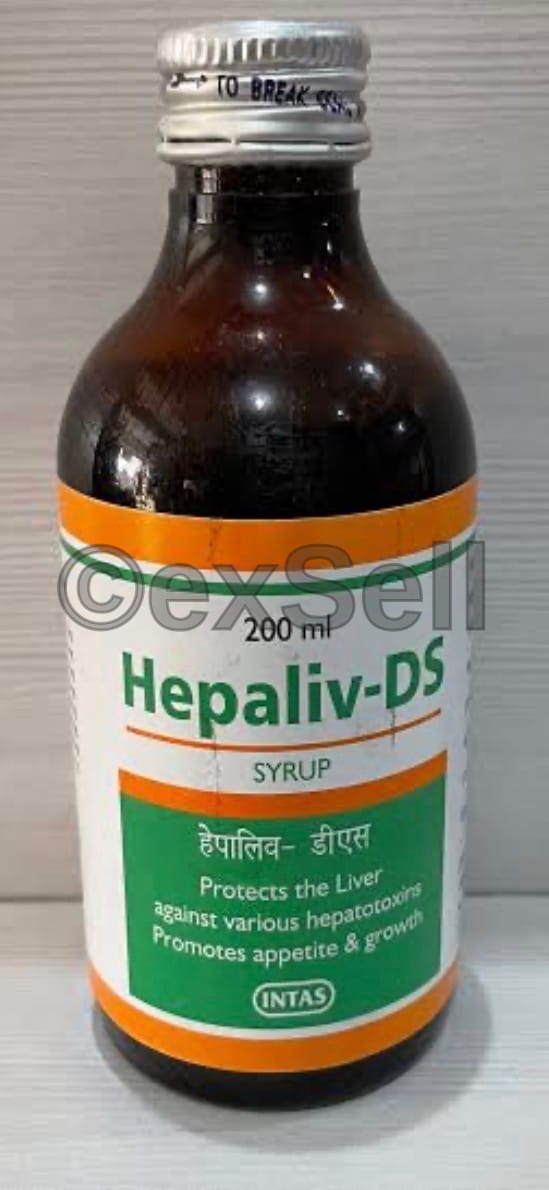 Hepaliv DS 200ml Combination Syrup – Himsara 34mg+Kasani 34mg+Kakamachi 16mg+Arjuna 16mg+Kasamarda 8mg+Biranjasipha 8mg+Jhavuka 8mg / 5ml