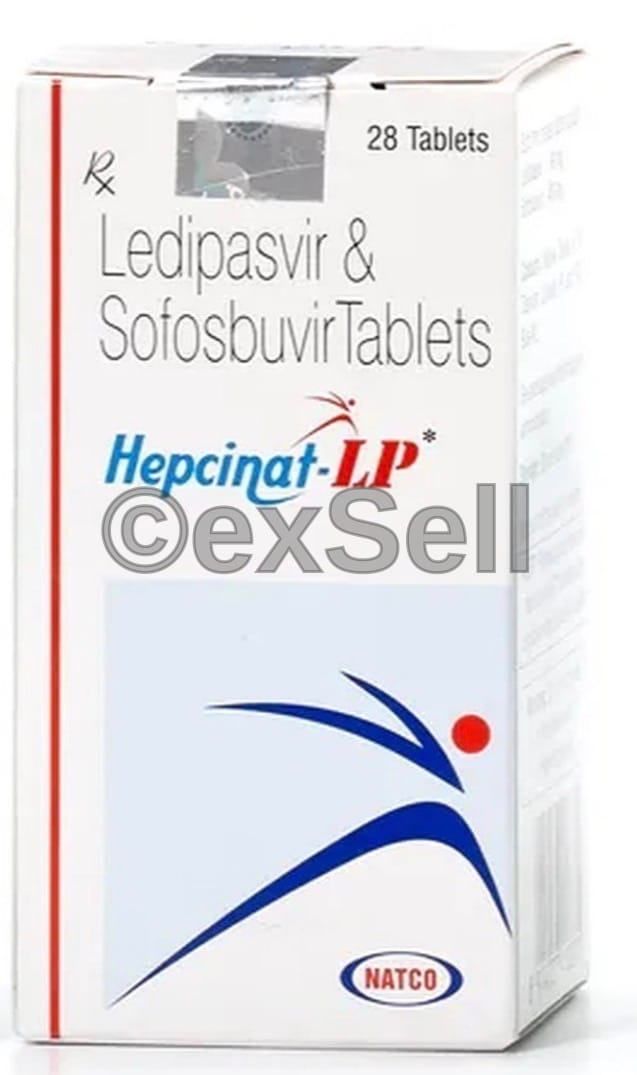 Hepcinat-LP Tablet 90mg + 400mg Tablet – Ledipasvir (90mg) + Sofosbuvir (400mg)