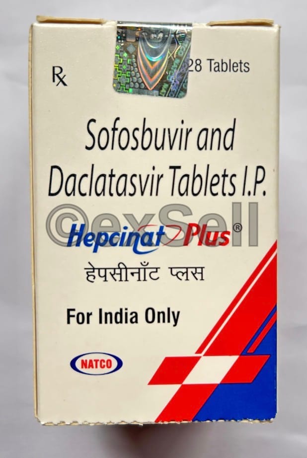 Hepcinat Plus 60mg/400mg Tablet 60mg + 400mg Tablet – Daclatasvir (60mg) + Sofosbuvir (400mg)