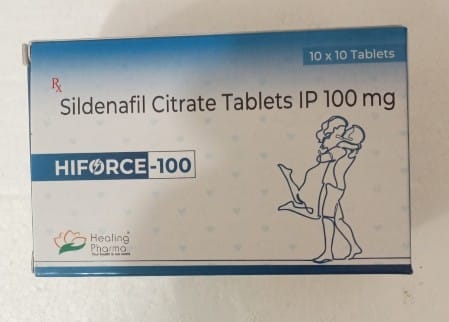 Hiforce 100 100 mg Tablets – Sildenafil 100 mg
