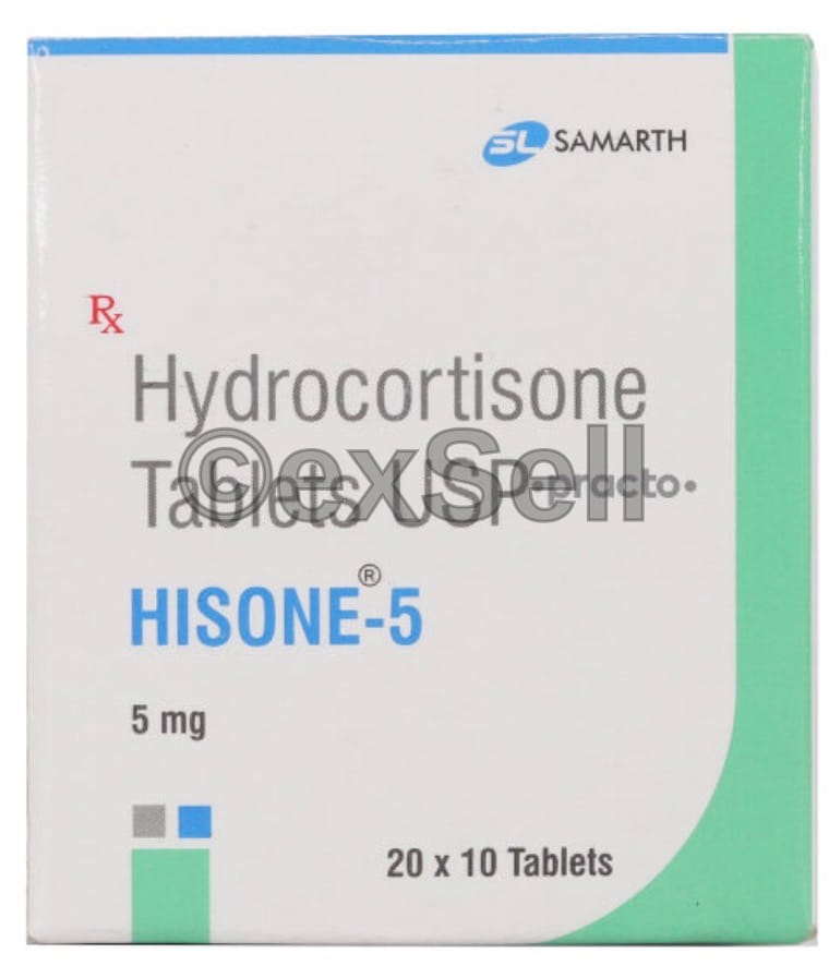 Hisone 5mg Tablet 5mg Tablet – Hydrocortisone (5mg)