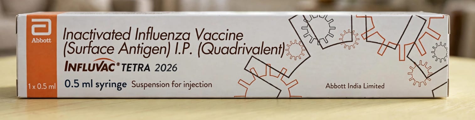 Influvac Tetra Vaccine 0.5ml Prefilled syringe – Inactivated influenza vaccine