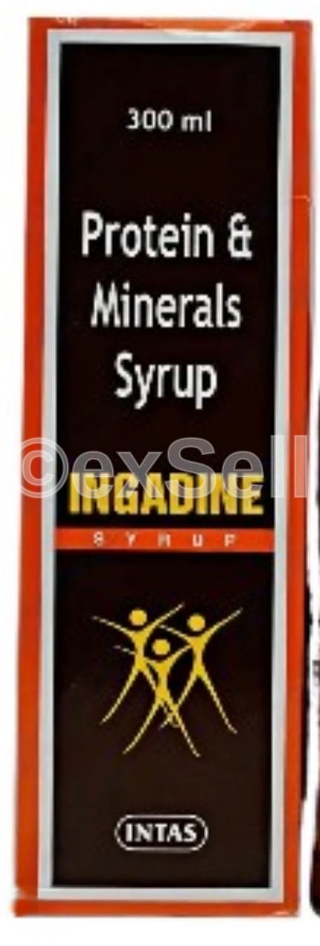 Ingadine Syrup Combination Syrup – Cyanocobalamin (0.167 Mcg) + Iodised Peptone (0.322 Mg) + Magnesium Chloride (6.67 Mg) + Magnesium Sulphate (1.33 Mg) + Nicotinamide (3.33 Mg) + Sodium Metavanadate (0.22 Mg) + Vitamin B6 / Pyridoxine (0.25 Mg) + Zinc Sulphate (10.71 Mg)