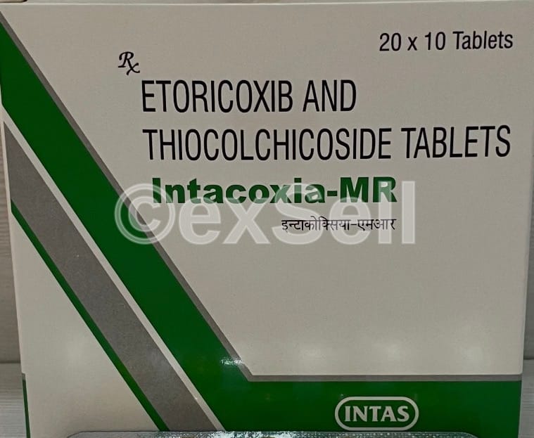 Intacoxia MR 60mg/4mg Tablet 60mg/4mg Tablet – Etoricoxib (60mg) + Thiocolchicoside (4mg)
