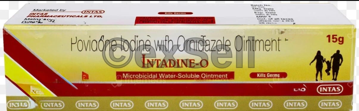 Intadine O Ointment 5%+1% Ointment – Povidone Iodine (5%) + Ornidazole (1%)