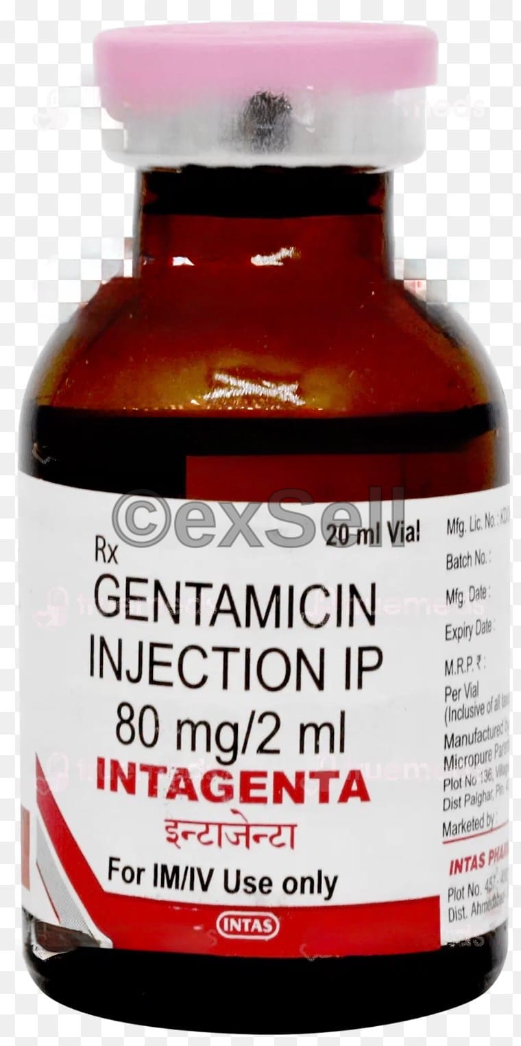 Intagenta 40mg Injection 40mg Injection – Gentamicin (40mg)