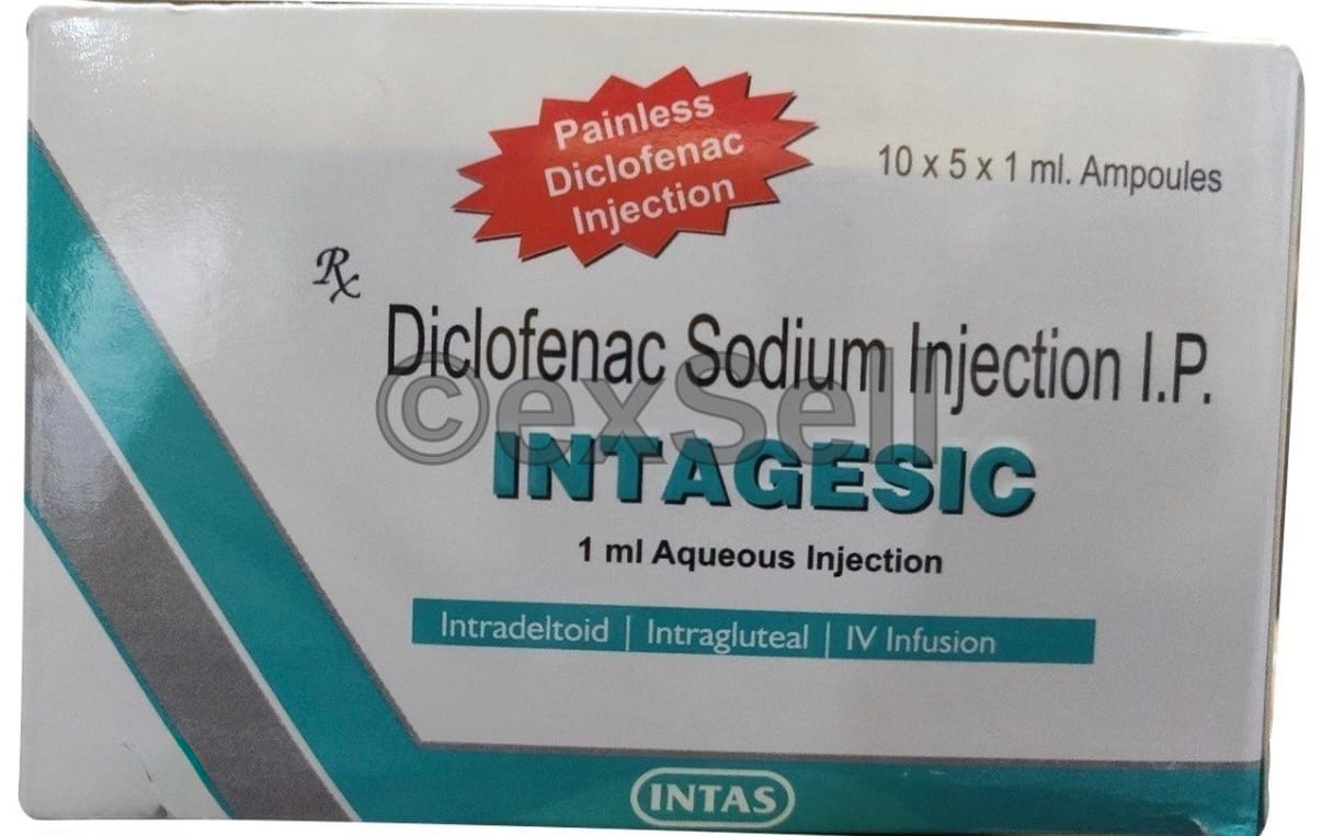Intagesic 75mg Injection 75mg Injection – Diclofenac (75mg)