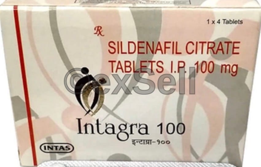 Intagra 100mg Tablet 100mg Tablet – Sildenafil (100mg)