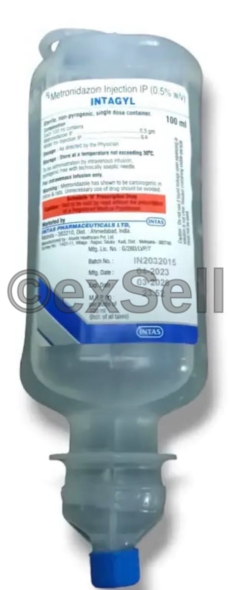 Intagyl 500mg Infusion 500 mg Infusion – Metronidazole (500mg)