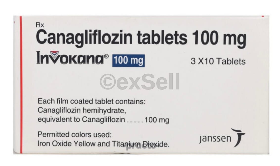 Invokana 100mg Tablet 100 mg Tablets – Canagliflozin (100mg)