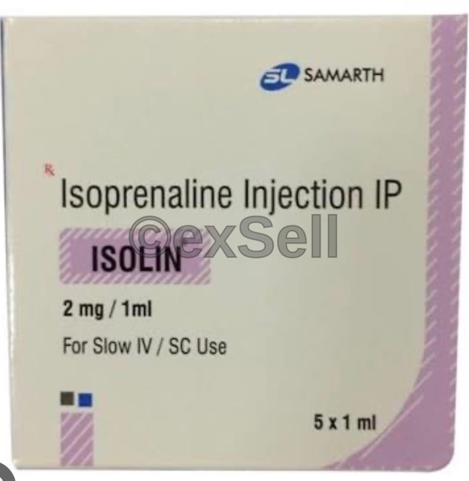 Isolin 2mg Injection 2mg Ampoule – Isoprenaline (2mg)