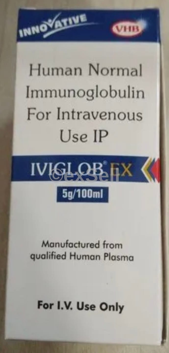 Iviglob Ex (HUMAN IMMUNO 5GM) 5 gm Injection – Human Immunoglobulin 5GM