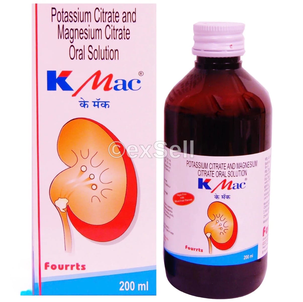 K Mac Oral Solution 200 ml Oral Solution – Potassium citrate,Magnesium citrate