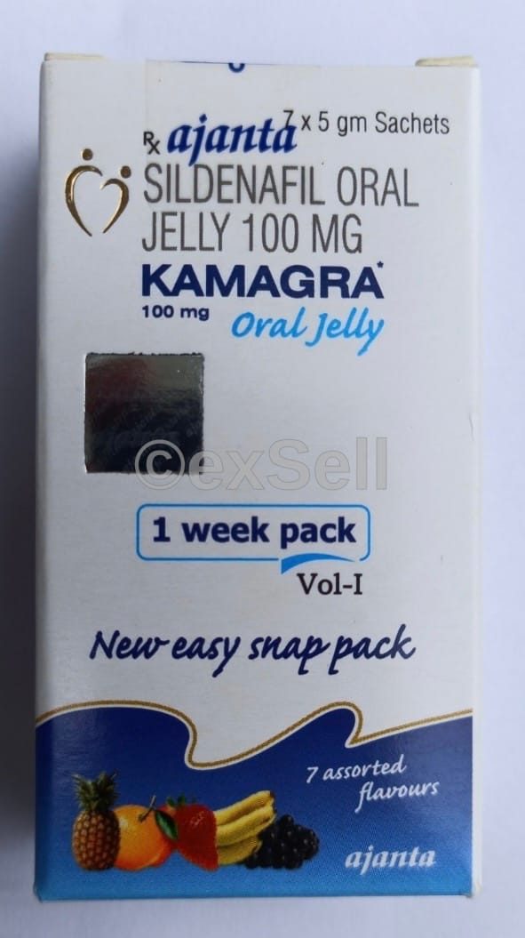 Kamagra Oral Jelly 100 mg Oral jelly – Sildenafil (100mg)