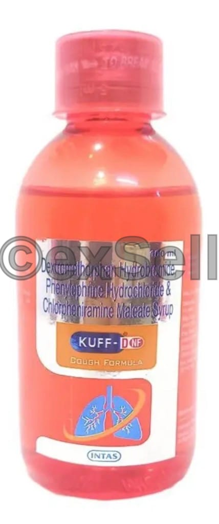 Kuff Q DX Syrup Combination Syrup – Phenylephrine (5mg) + Chlorpheniramine Maleate (2mg) + Dextromethorphan Hydrobromide (15mg)