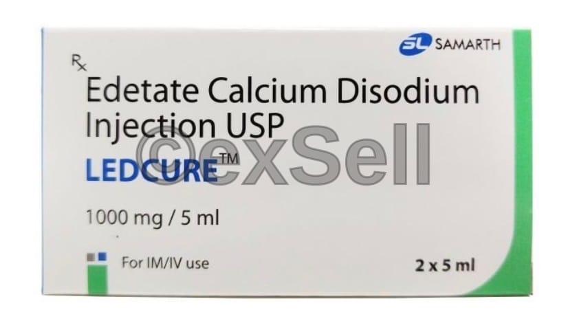 Ledcure 1000mg Injection 1000mg Ampoule – Disodium edetate (1000mg)