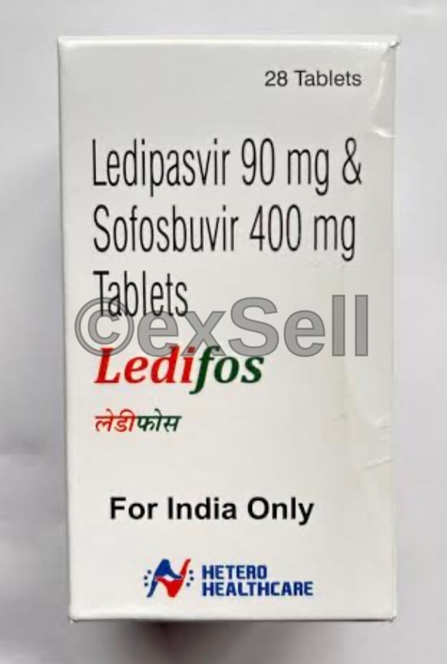 Ledifos Tablet 90mg + 400mg Tablet – Ledipasvir (90mg) + Sofosbuvir (400mg)