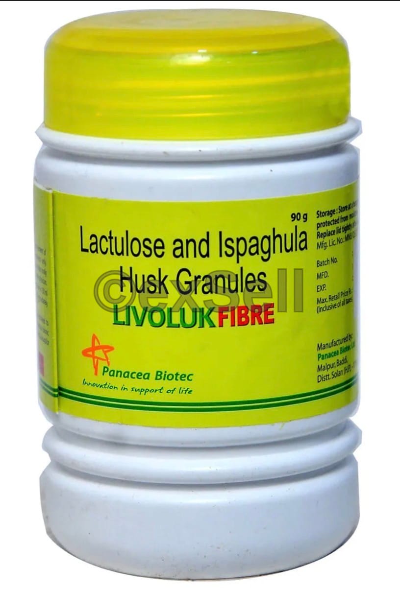 Livoluk Fibre Granules Lemon 10gm +3.5gm Bottle – Lactulose (10gm) + Ispaghula (3.5gm)