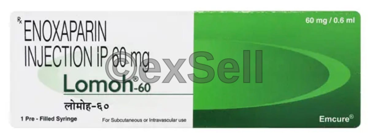 Lomoh 60 Injection 60 mg Prefilled syringe – Enoxaparin (60mg)