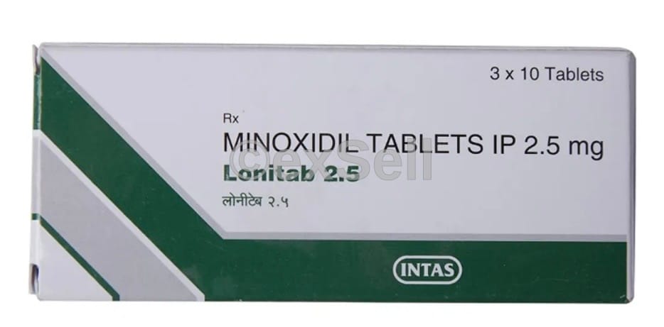 Lonitab 2.5 Tablet 2.5 mg Tablet – Minoxidil (2.5mg)