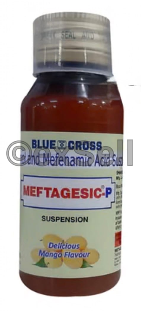 Meftagesic-P Suspension Combination Oral Suspension – Mefenamic Acid (50mg/5ml) + Paracetamol (125mg/5ml)