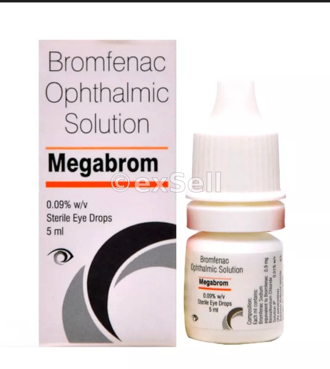 Megabrom Eye Drop 0.9% Eyedrop – Bromfenac (0.09% w/v)